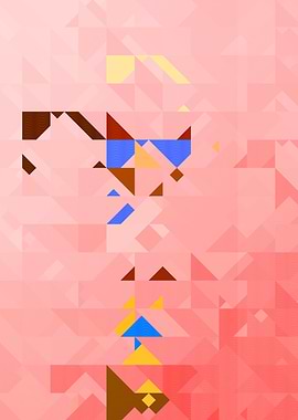 Pink Geometric Abstract