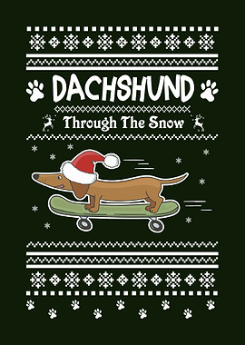 Snow Dachshund