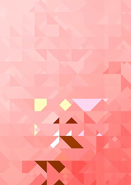 Pink Geometric Abstract