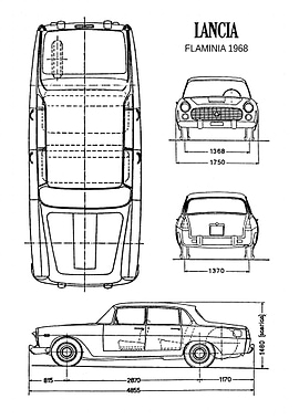 BNW Lancia Flaminia 1968
