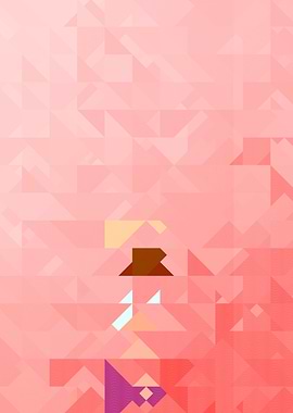 Pink Geometric Abstract