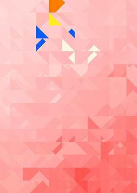 Pink Geometric Abstract