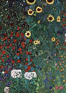 Garden with Sunflowe Klimt