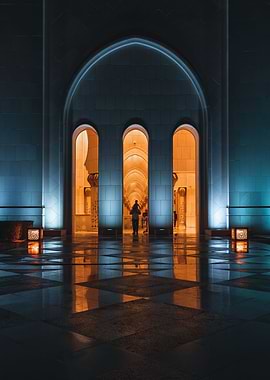 Framed in the Grand Mosque