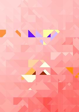 Pink Geometric Abstract