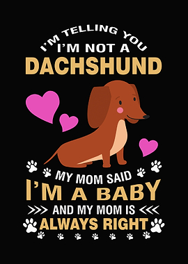 Fun Dachshund Quote