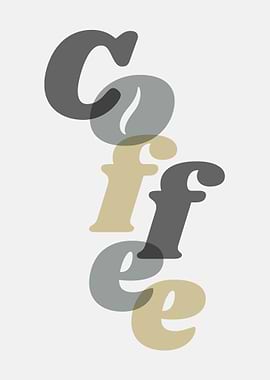 Typography Coffee Poster