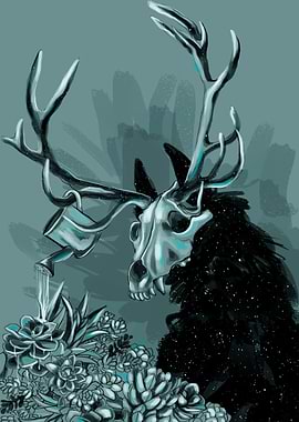 Skull gardner succulents