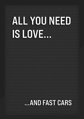All you need is love