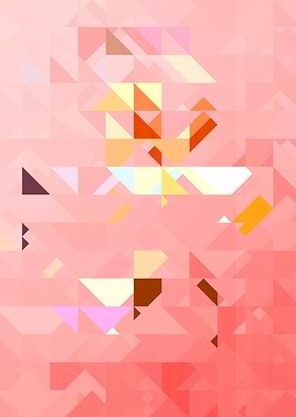 Pink Geometric Abstract