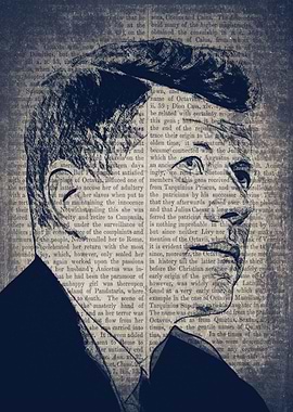 The gaze of John F Kennedy