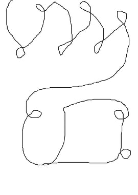 stroke of abstract line