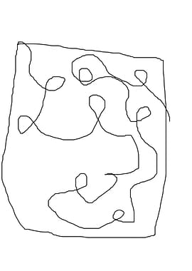 stroke of abstract line