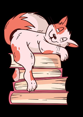 Funny cat book saying