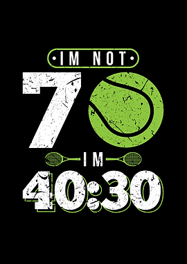 70th Birthday Gift Tennis