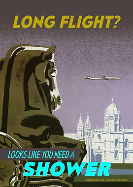 Funny Bathroom Long Flight