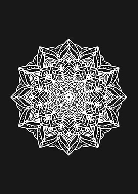 Floral Mandala white