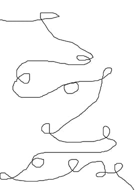 stroke of abstract line