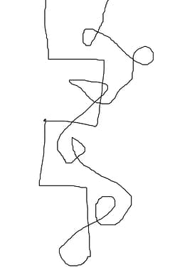 stroke of abstract line