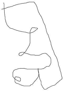 stroke of abstract line