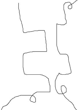 stroke of abstract line