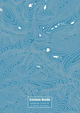 Crestone Needle Topo Map