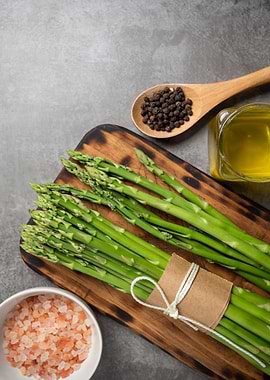 Green Asparagus Bunch