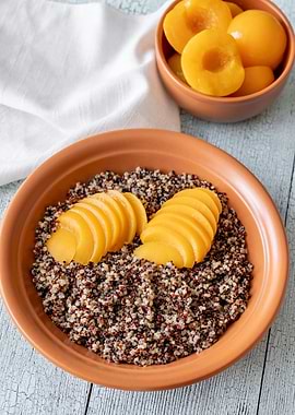 Quinoa with peach