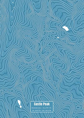 Castle Peak Topo Map
