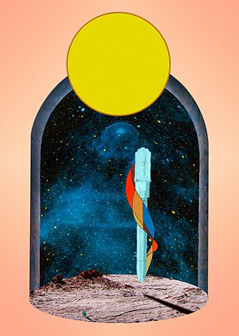 Monolith on a distant worl