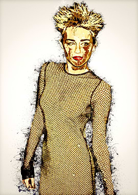 Miley Cyrus in Saiyan