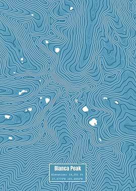 Blanca Peak Topo Map