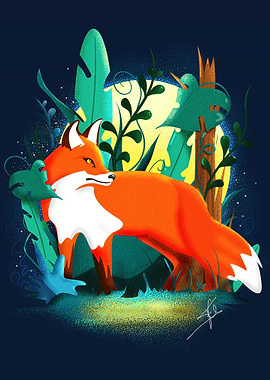 Fox in Forest