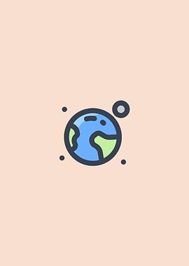 Minimalist Earth Poster