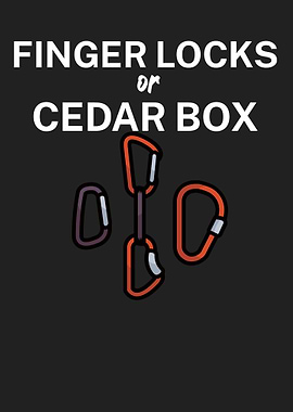Finger locks cedar box