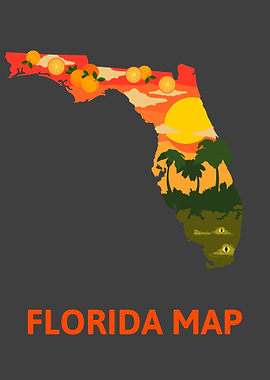 Florida State Map USA