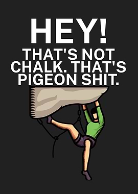 Hey chalk pigeon shit