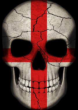 English Flag Skull