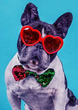 Frenchie With Bowtie