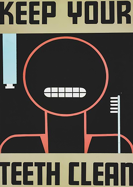 Dental cleaning poster