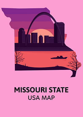 Missouri State Map USA
