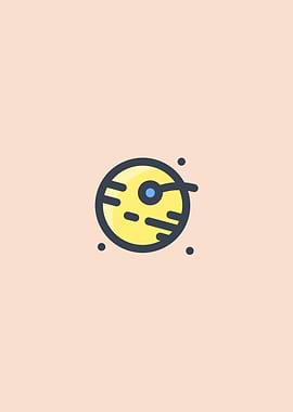 Minimalist Planet Poster