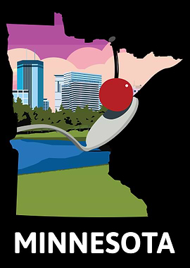 Minnesota State Map USA