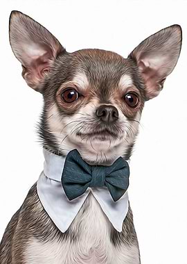 Chihuahua With Bow Tie