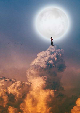 At the very top of cloud