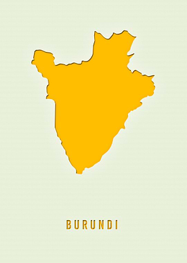 MAP OF BURUNDI