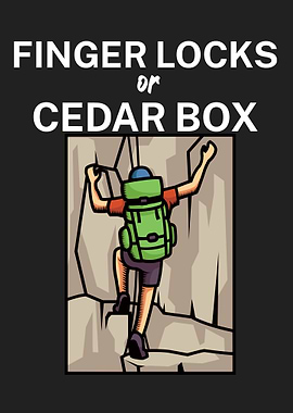 Finger locks cedar box