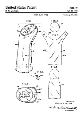 1962 golf club cover paten