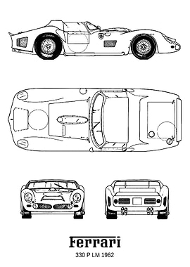 BNW Ferrari 330 P LM 1962