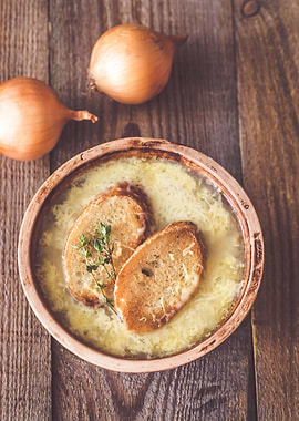 Bowl of onion soup